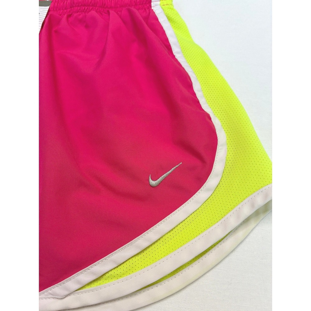 Nike Dri-FIT Tempo Running Shorts Pink & Yellow Women's Size Small 3 Inch Inseam - Picture 4 of 10